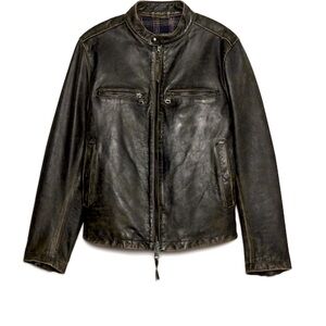 Brand new, never worn Leather Biker Jacket from Banana Republic with tags.